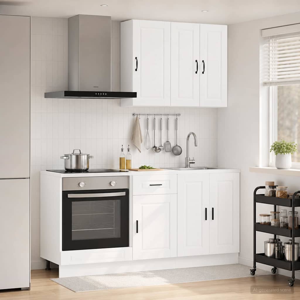 Kuhinjska jedinica PORTO 5 pcs Bijela Konstruirano drvo
