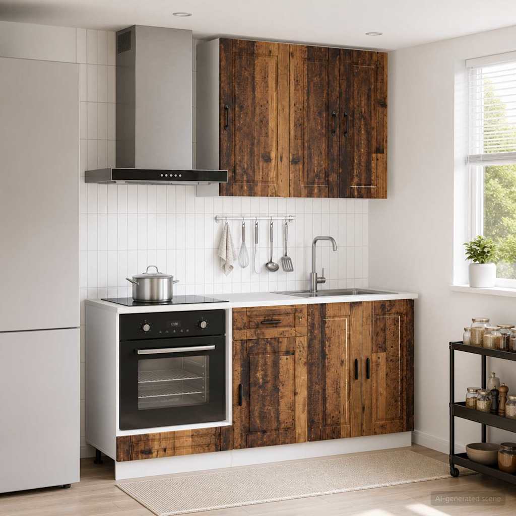 Kuhinjska jedinica PORTO 5 pcs Staro drvo Konstruirano drvo