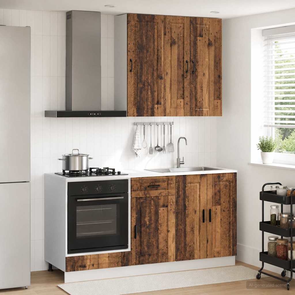 Kuhinjska jedinica PORTO 5 pcs Staro drvo Konstruirano drvo