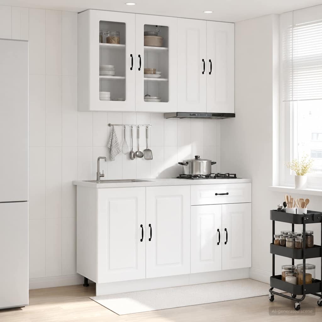 Kuhinjska jedinica KALMAR 4 pcs Bijela Konstruirano drvo