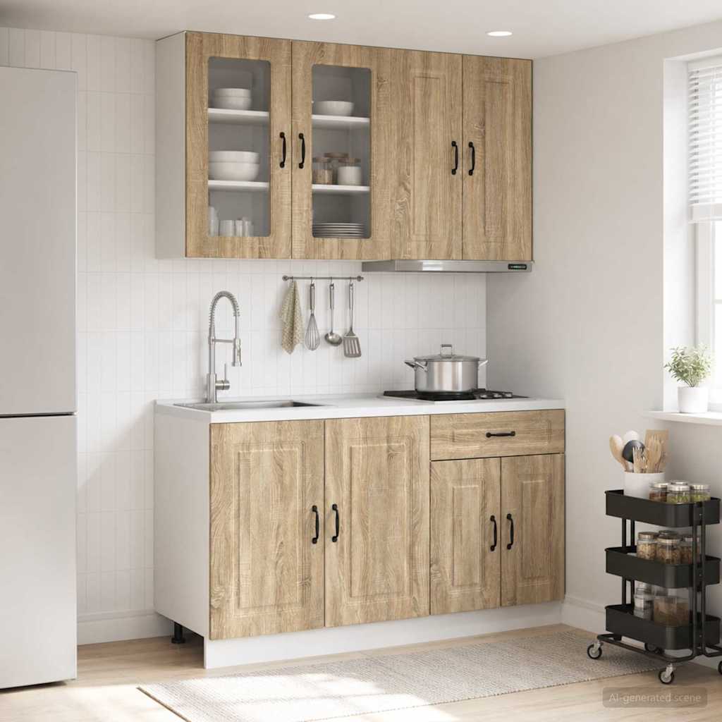 Kuhinjska jedinica KALMAR 4 pcs Hrast sonoma Konstruirano drvo