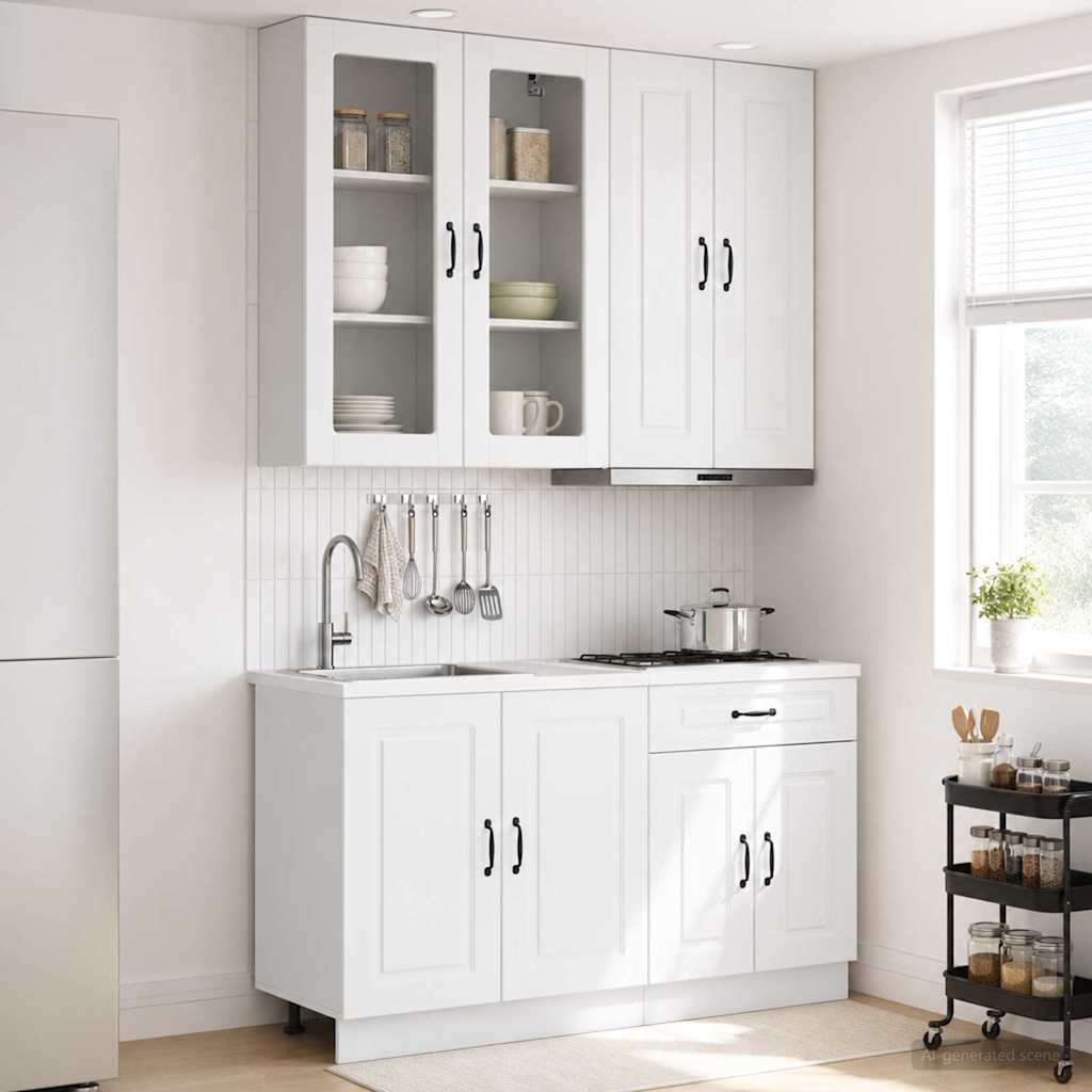 Kuhinjska jedinica KALMAR 4 pcs Bijela visokog sjaja
