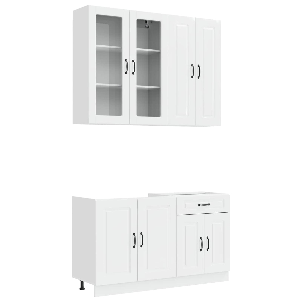 Kuhinjska jedinica KALMAR 4 pcs Bijela visokog sjaja