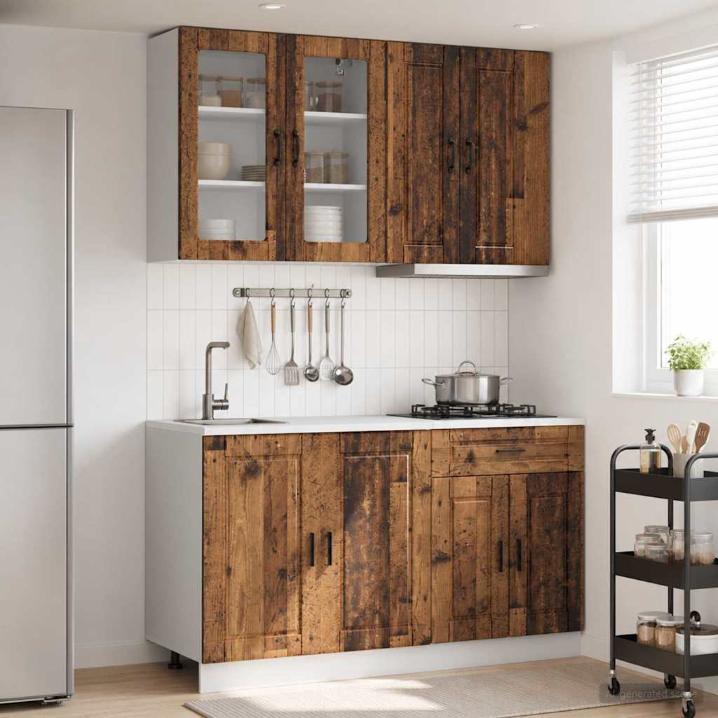 Kuhinjska jedinica PORTO 4 pcs Staro drvo Konstruirano drvo
