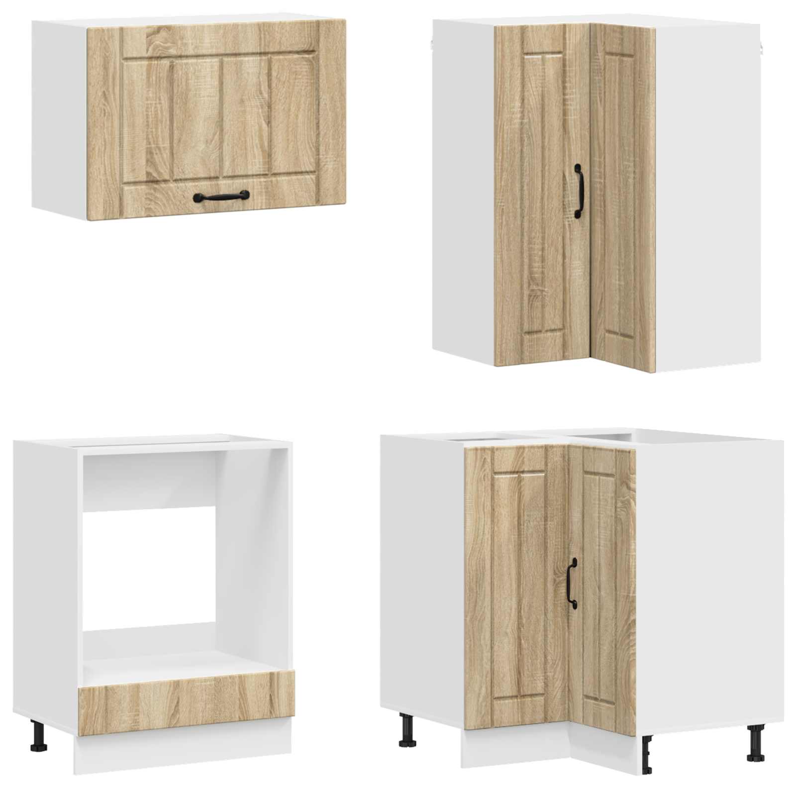 Kuhinjska jedinica LUCCA 8 pcs Hrast sonoma Konstruirano drvo