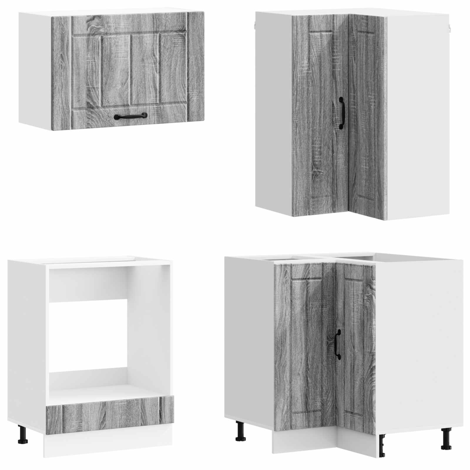 Kuhinjska jedinica LUCCA 8 pcs Siva Sonoma Konstruirano drvo