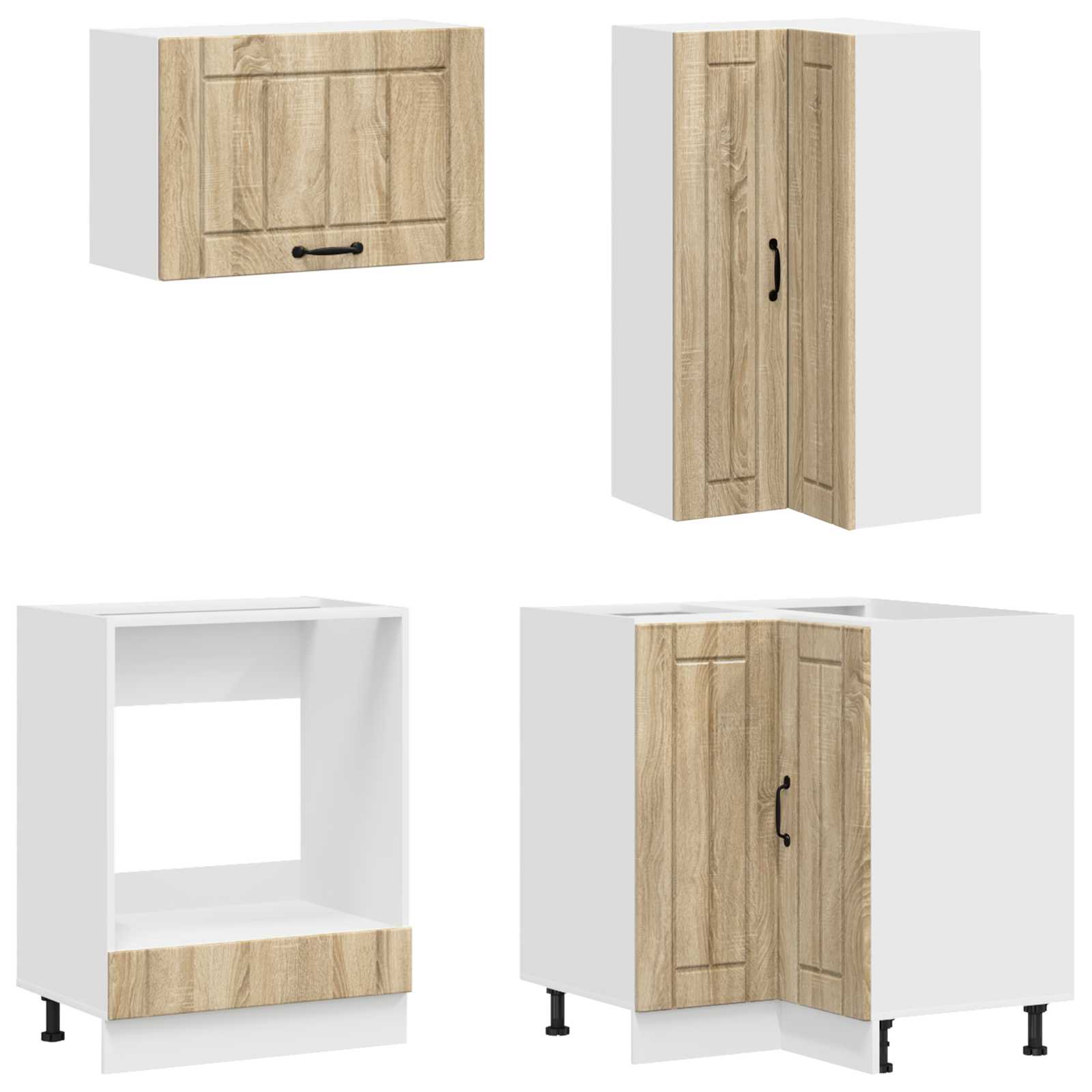 Kuhinjska jedinica LUCCA 8 pcs Hrast sonoma Konstruirano drvo
