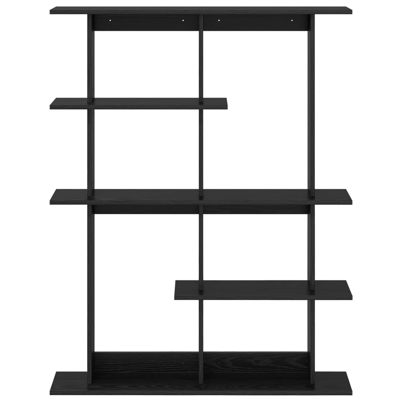 Polica zidna Crna 102 x 20 x 130 cm Konstruirano drvo