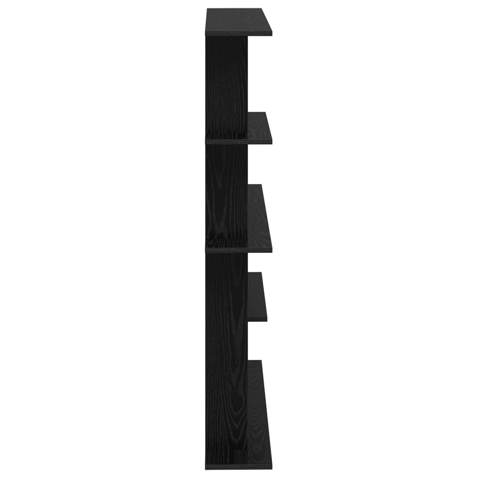 Polica zidna Crna 102 x 20 x 130 cm Konstruirano drvo