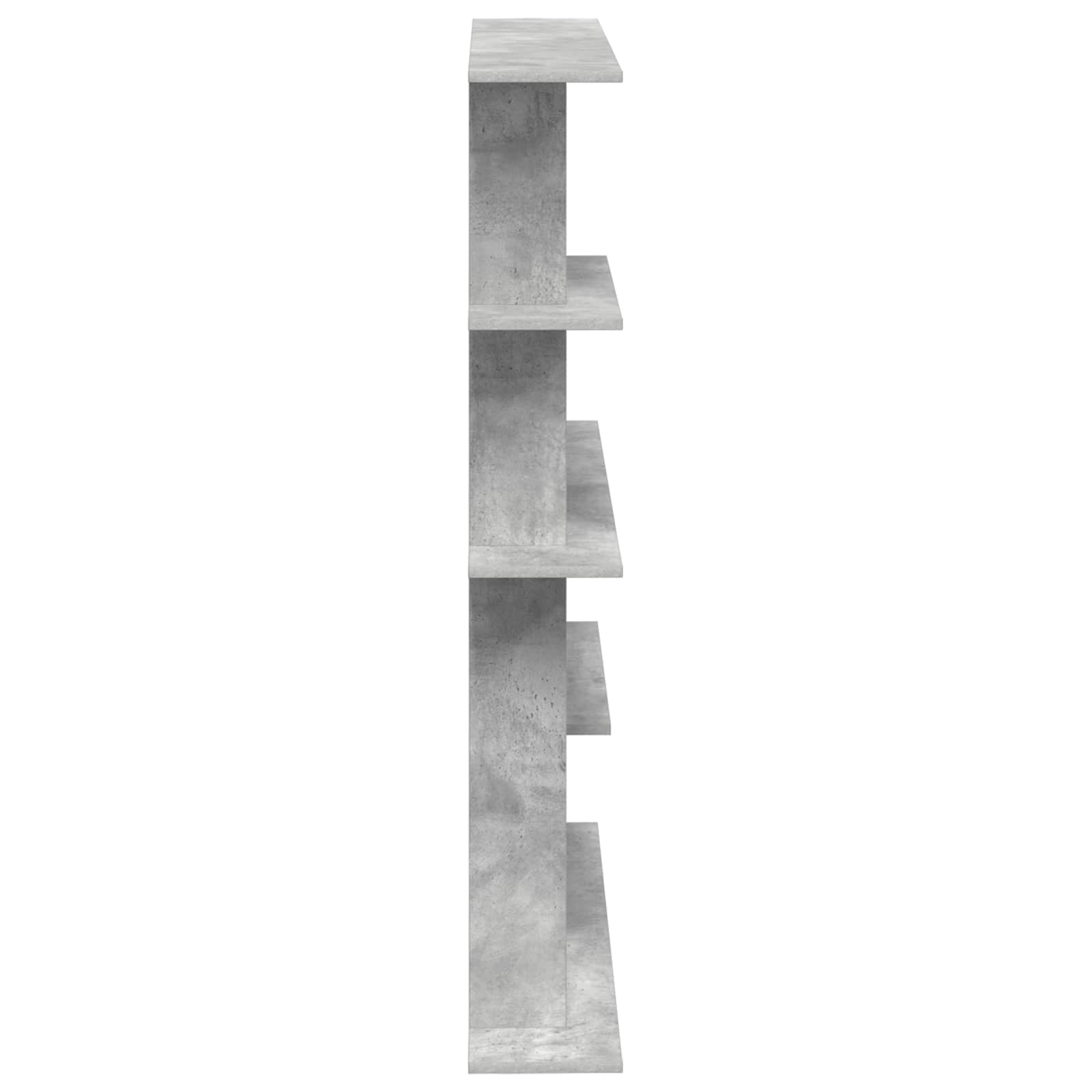 Polica zidna Siva 102 x 20 x 130 cm Konstruirano drvo