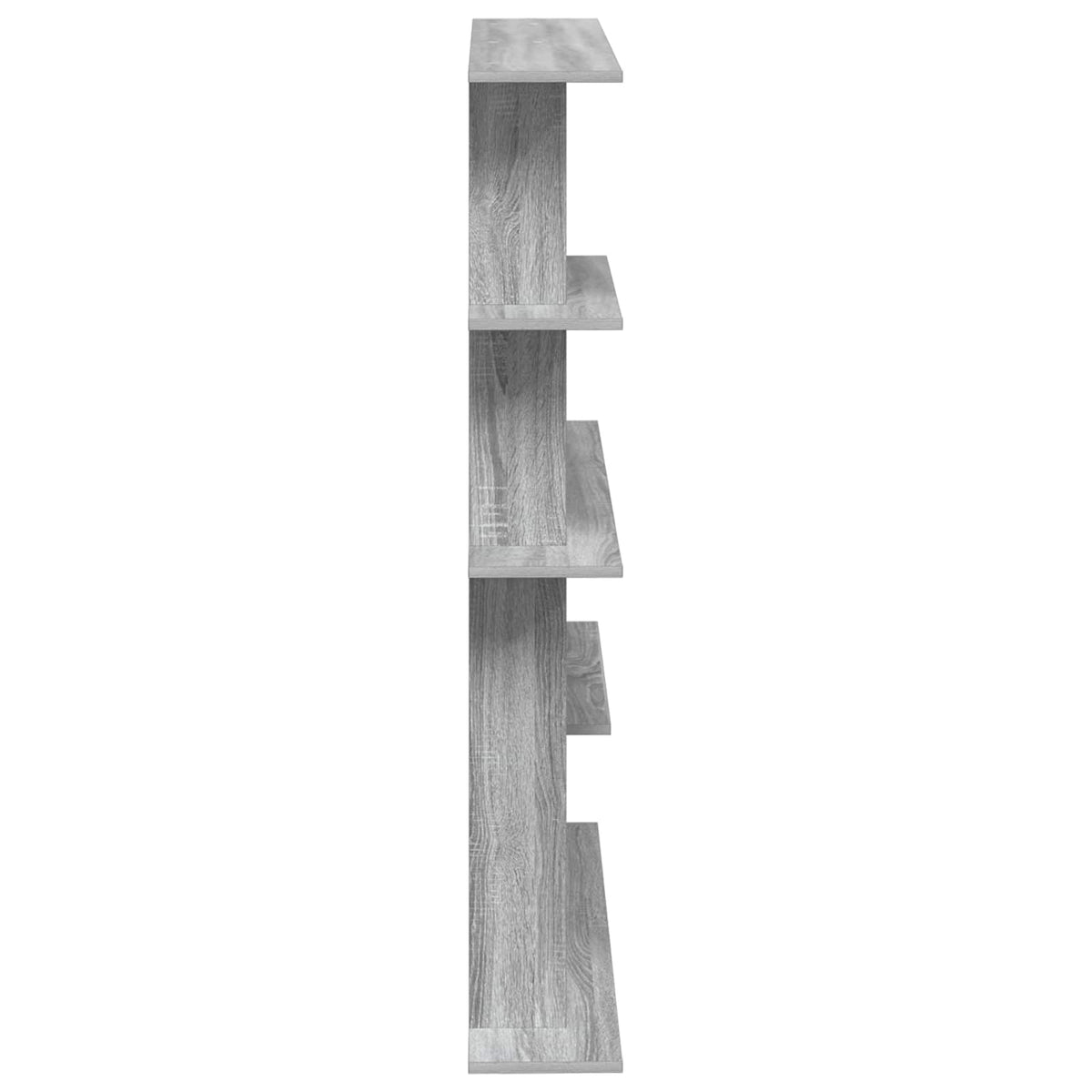 Polica zidna Siva 102 x 20 x 130 cm Konstruirano drvo