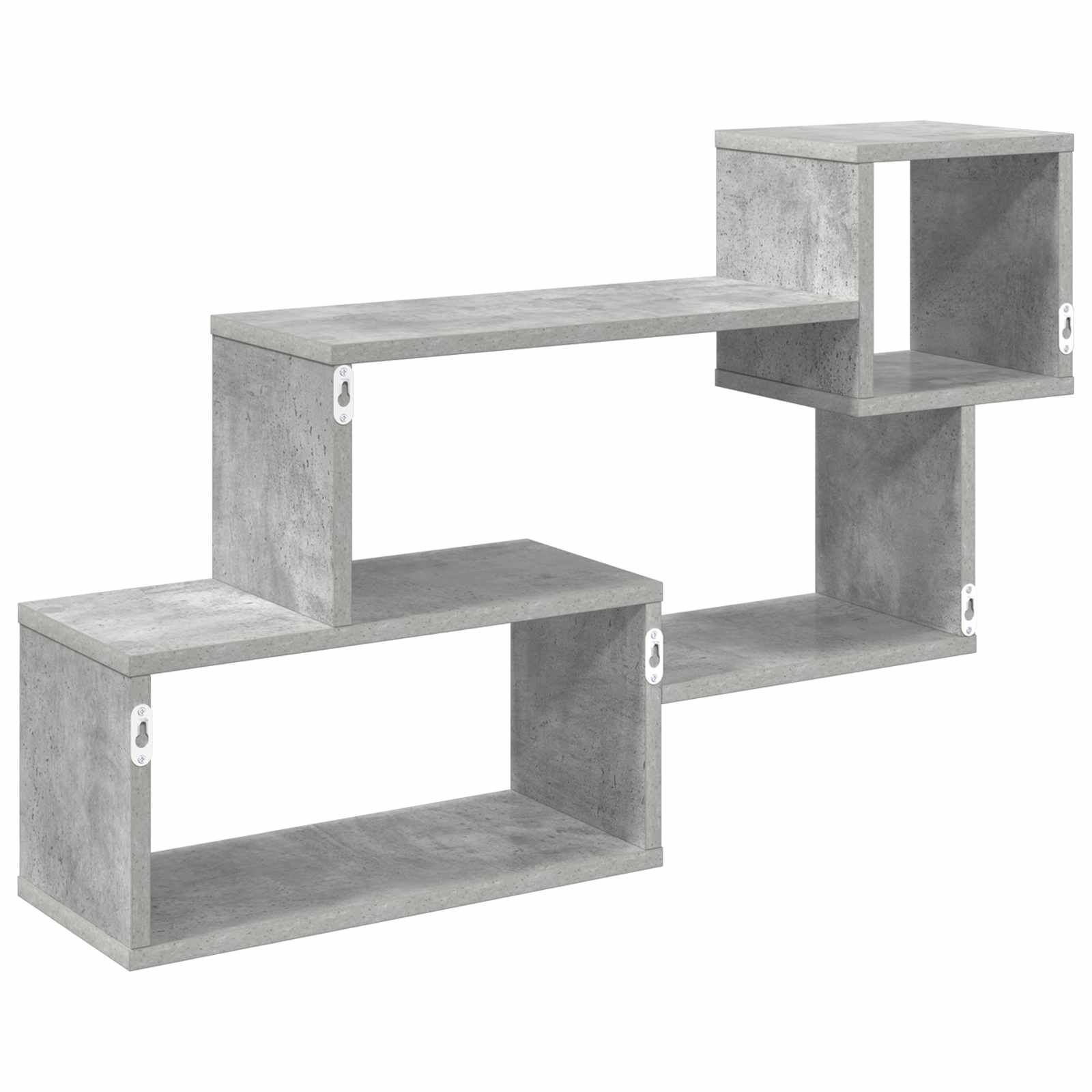 Lebdeća polica Zidna montaža Siva 87 x 20 x 55 cm