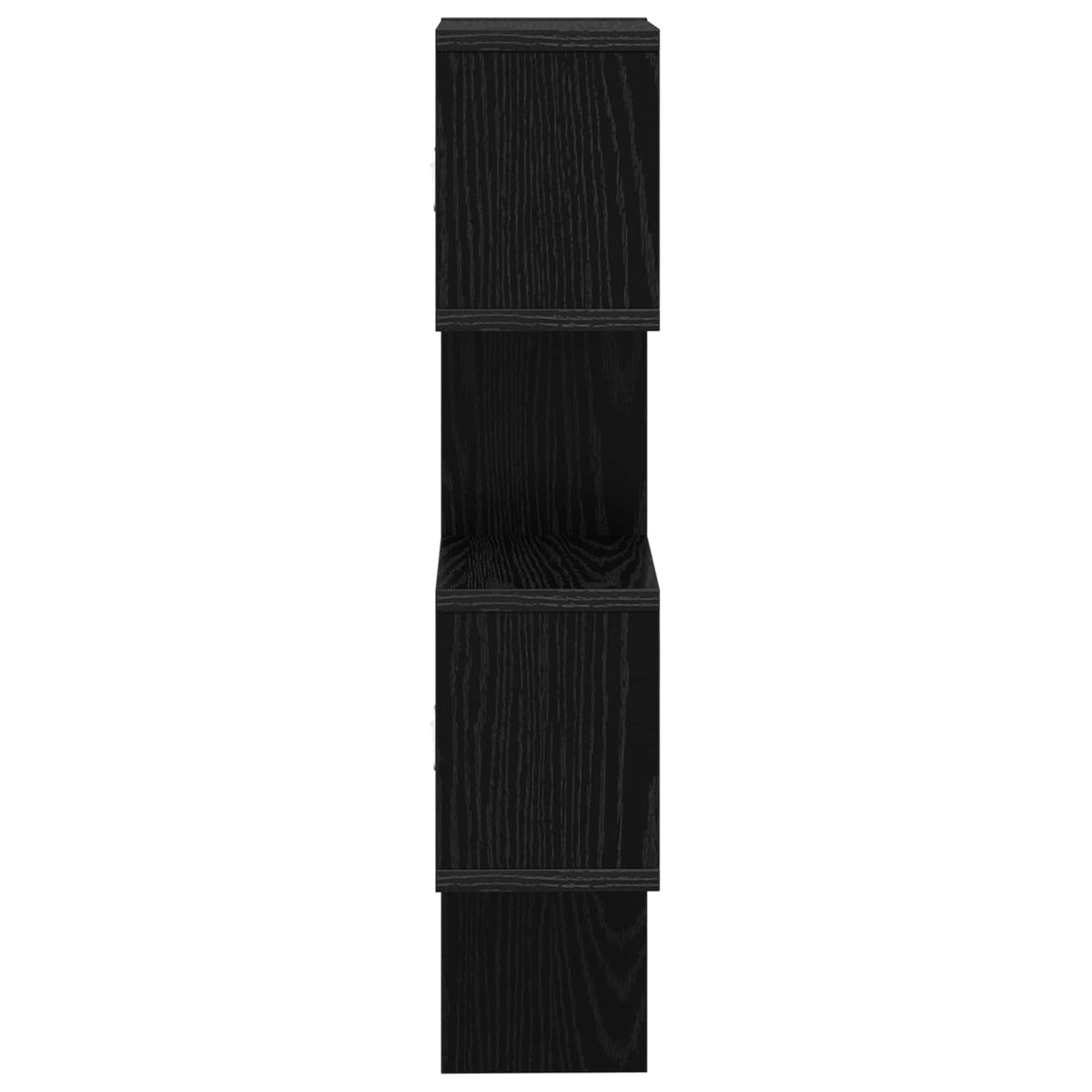 Polica na zidu Zidna montaža Crna 39 x 15 x 76 cm