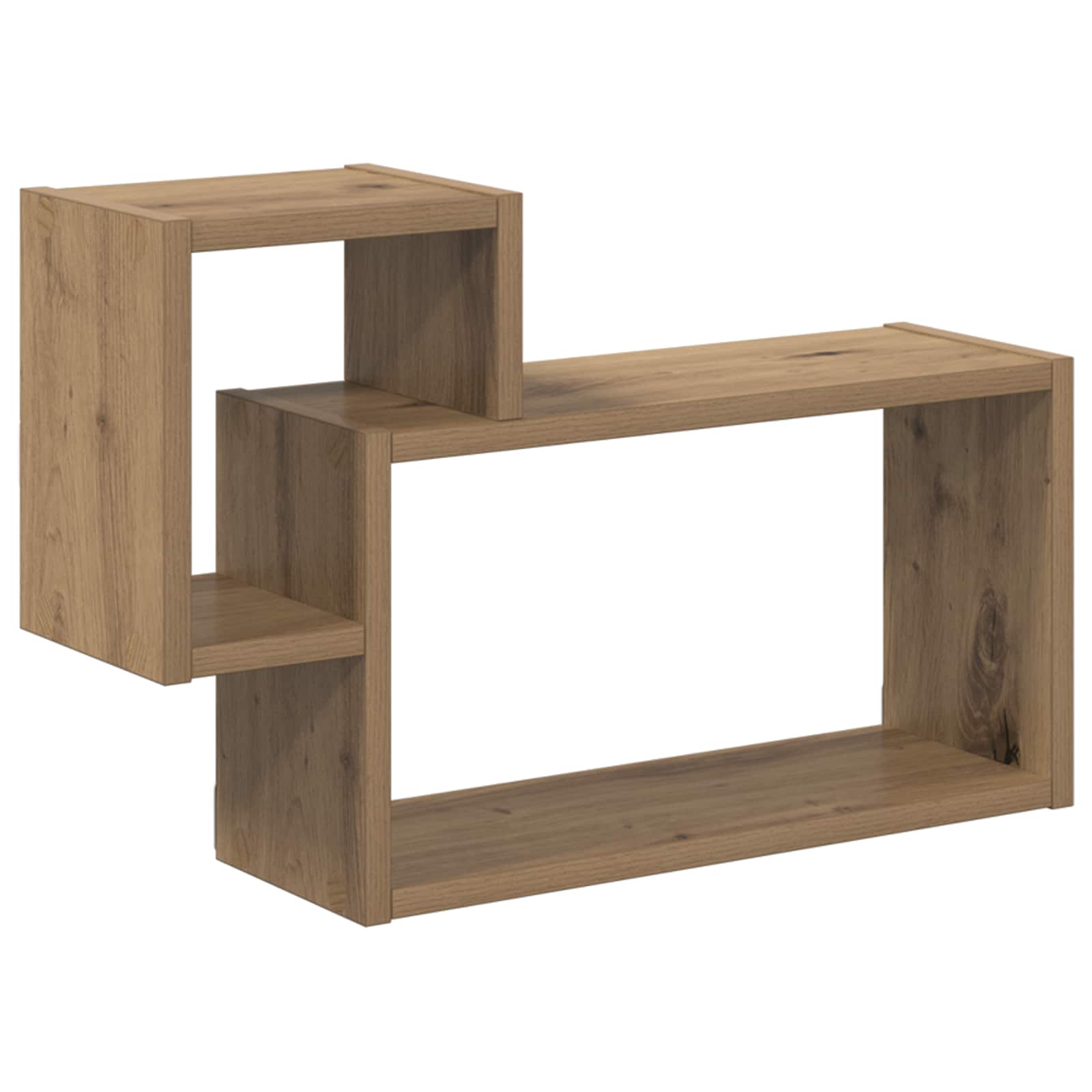 Polica na zidu Zidna montaža Smeđa 55 x 15 x 35 cm