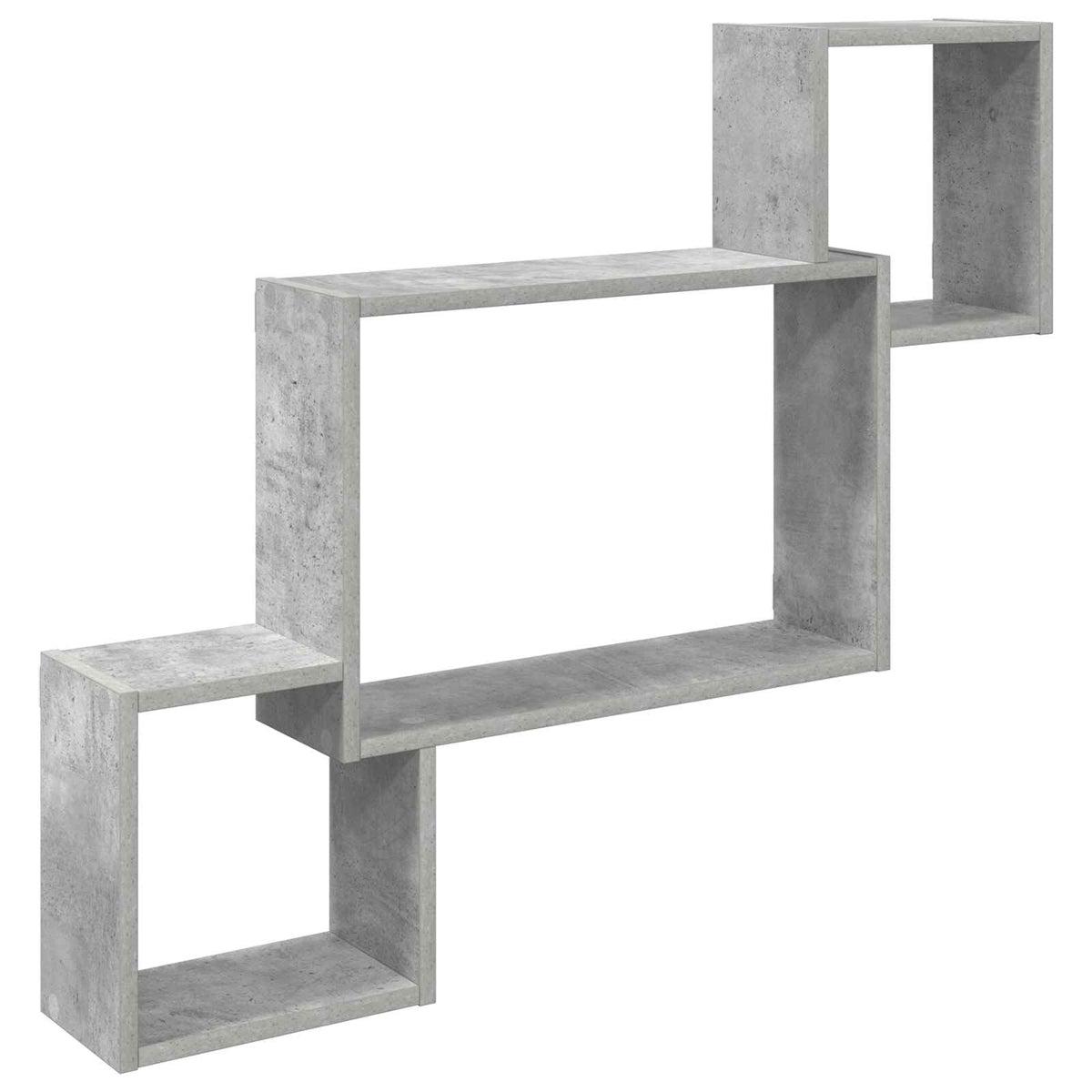 Polica na zidu Zidna montaža Betonska siva 91,5 x 15 x 76 cm