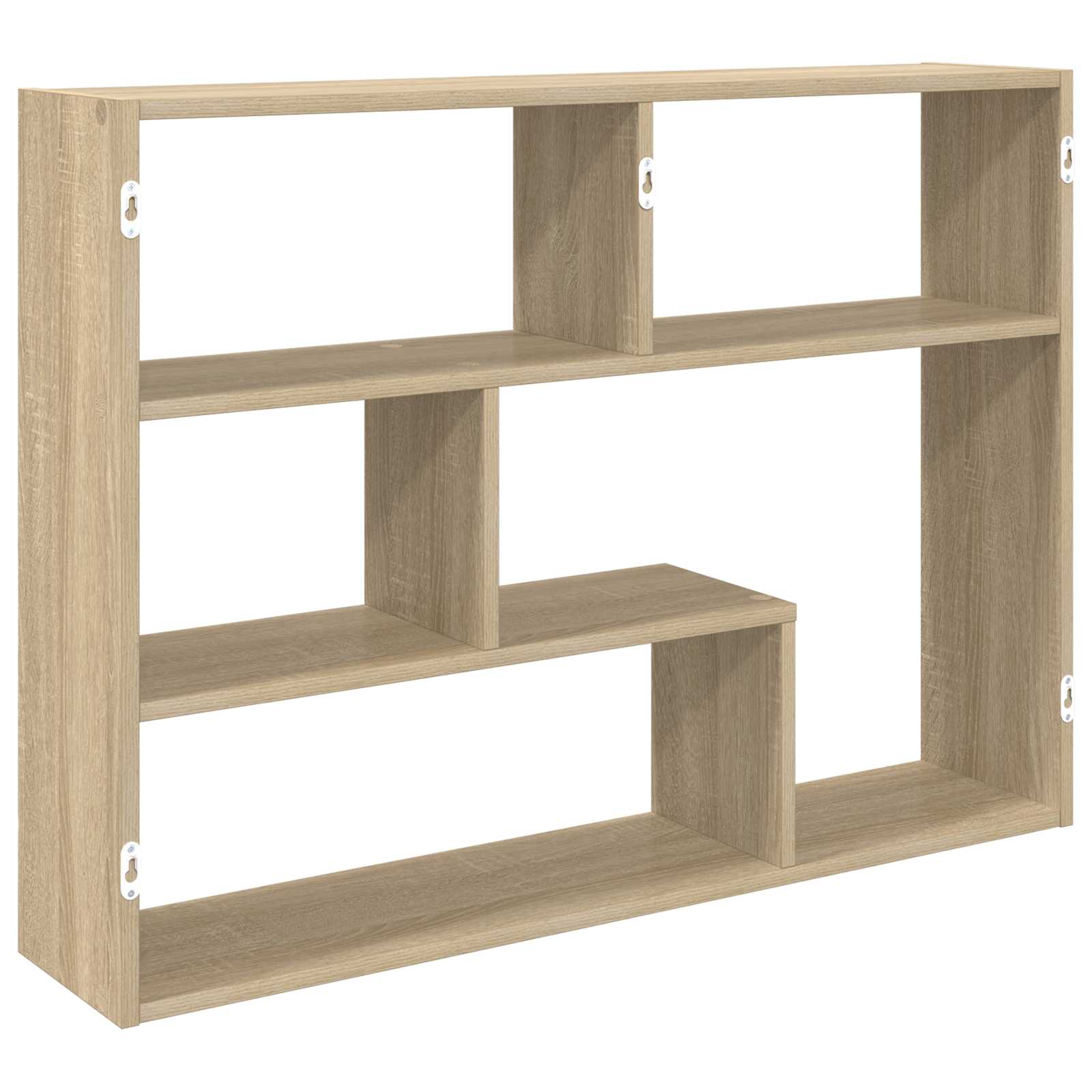 Polica na zidu Zidna montaža Smeđa 95 x 20 x 69,5 cm