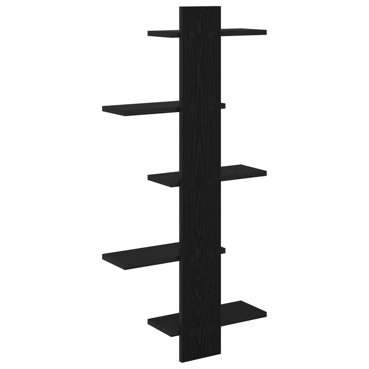Floating polica za zid Crni hrast 48,5 x 15 x 101 cm