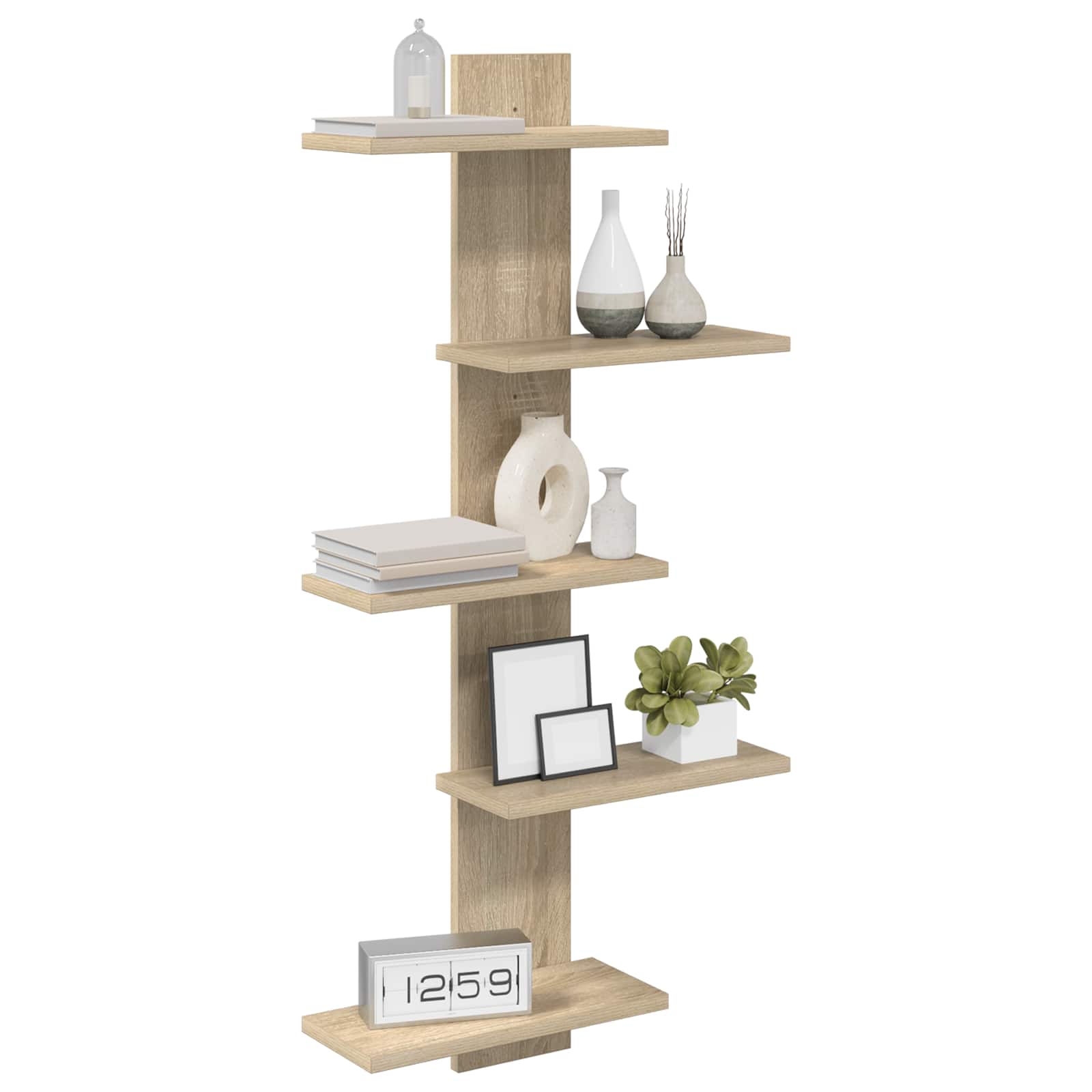 Floating polica za zid Hrast sonoma 48,5 x 15 x 101 cm