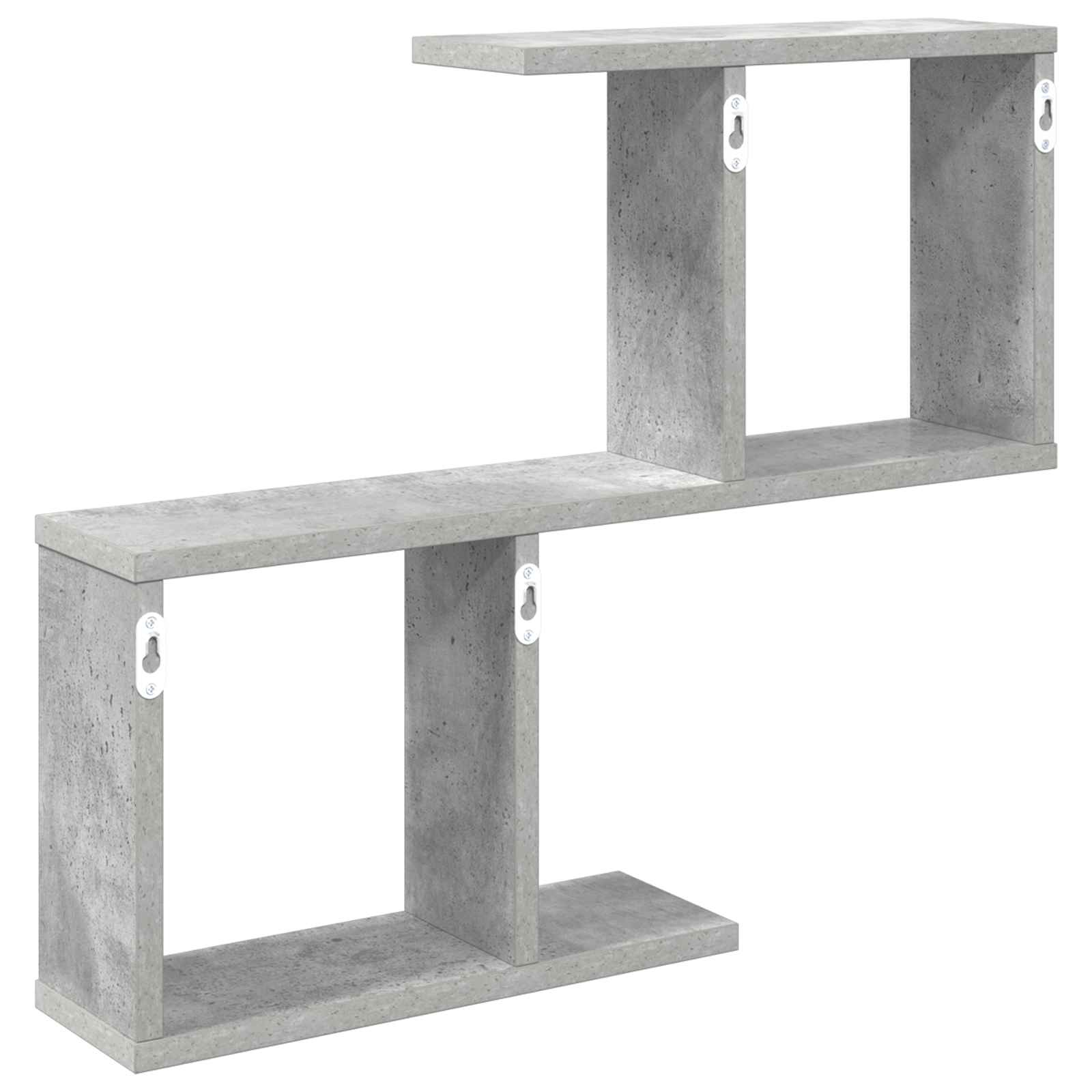 Polica na zidu Betonska siva 60 x 12 x 50,5 cm