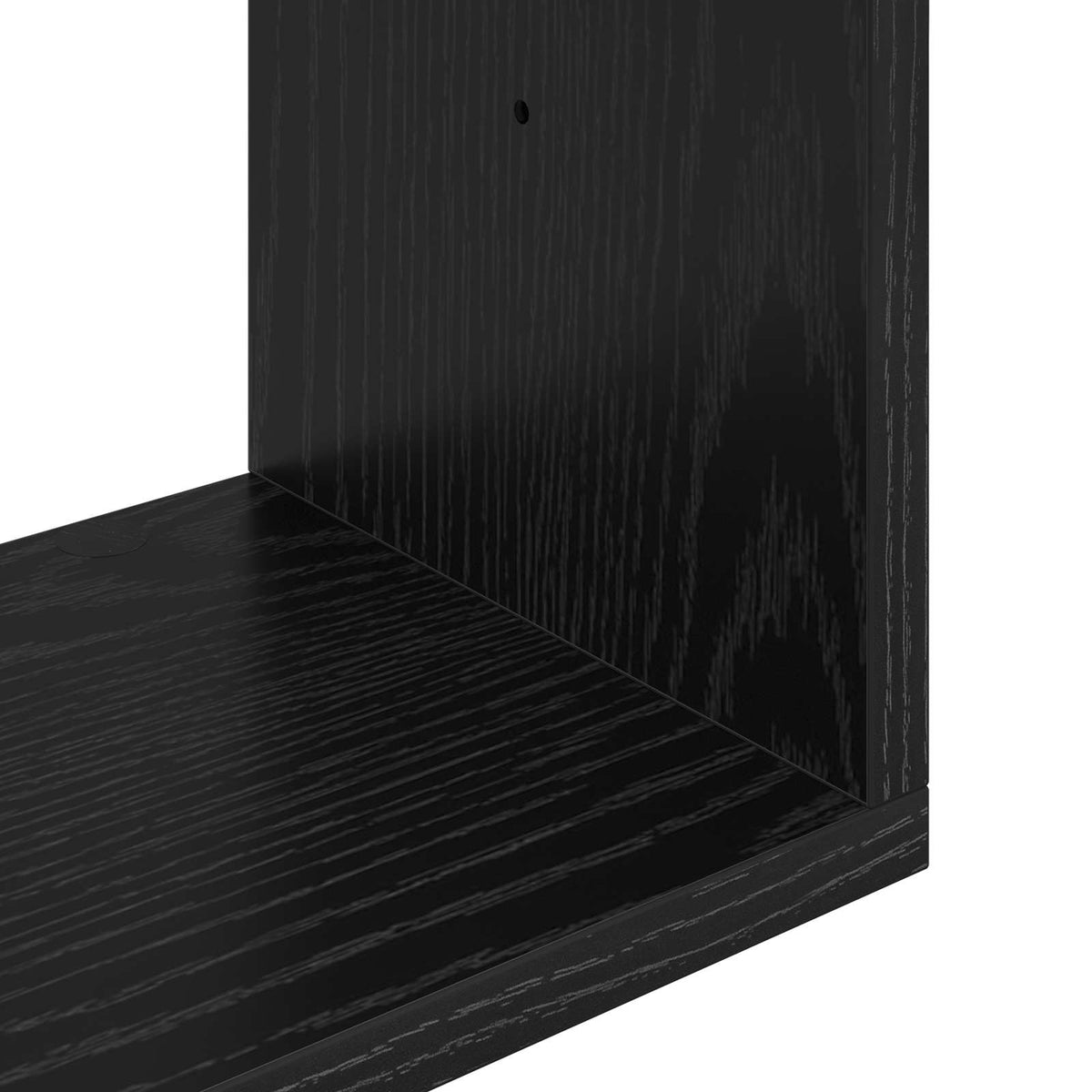Polica na zidu Crni hrast 80 x 12 x 79,5 cm Konstruirano drvo