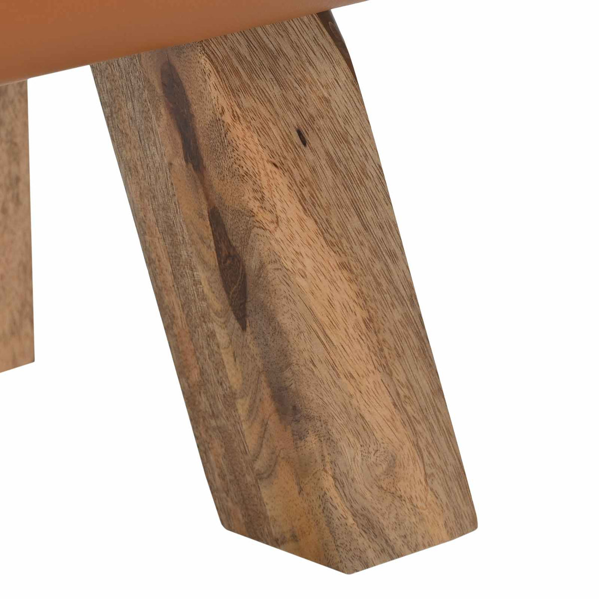 klupa Smeđa 110 x 30 x 45 cm Prava koža