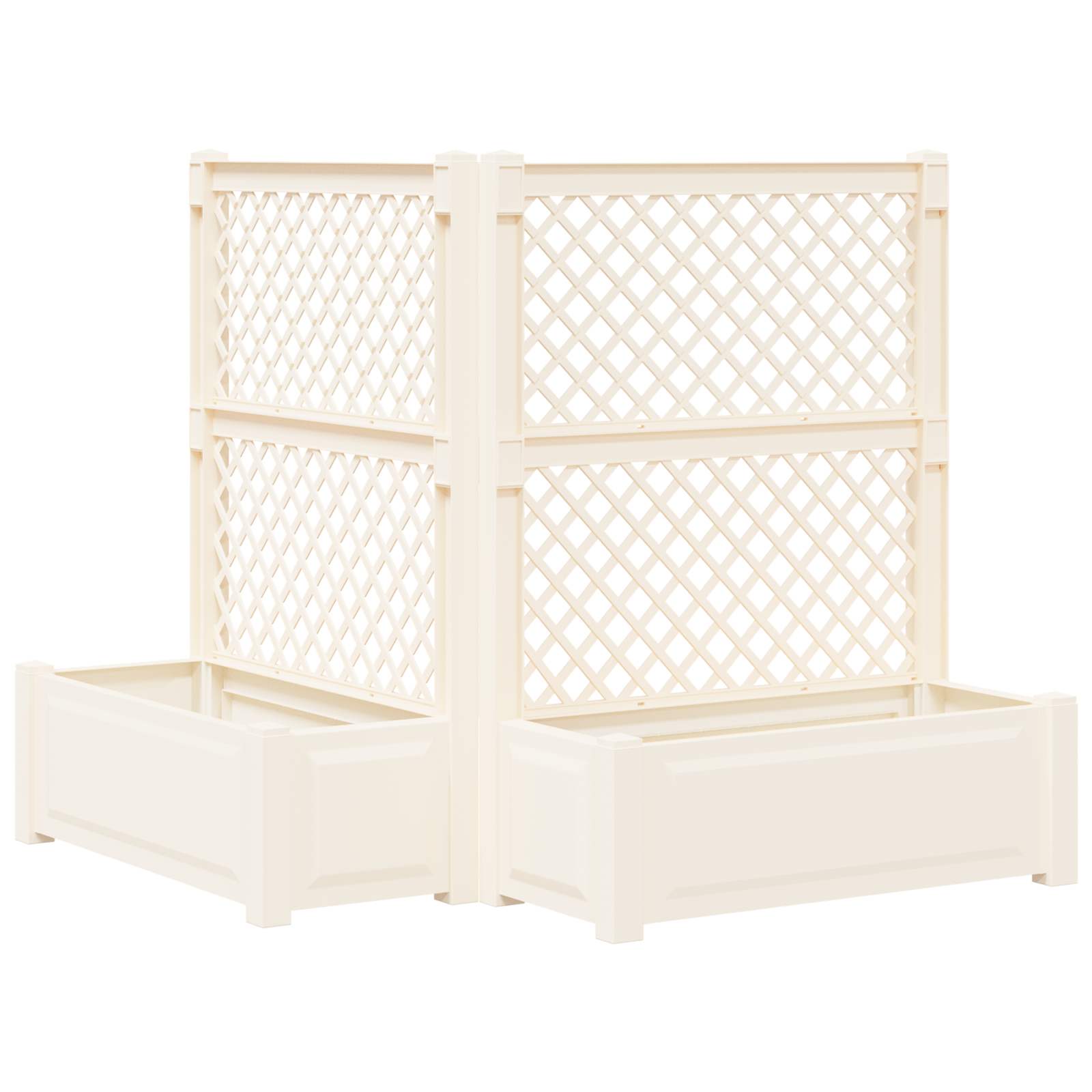 Velika s osvrtom 2 pcs Bijela 143 x 143 x 133,5 cm PP
