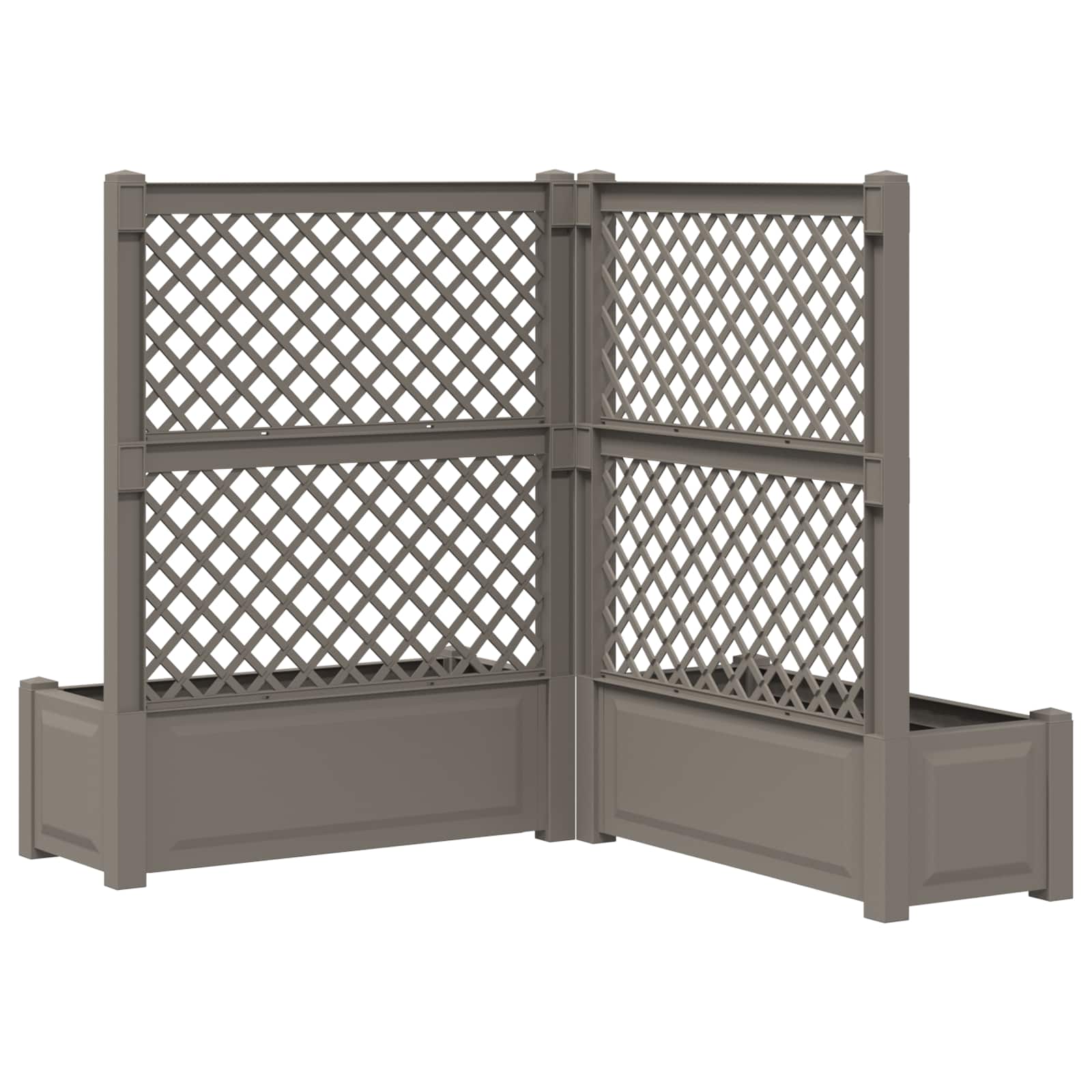 Velika s osvrtom 2 pcs Siva 143 x 143 x 133,5 cm PP