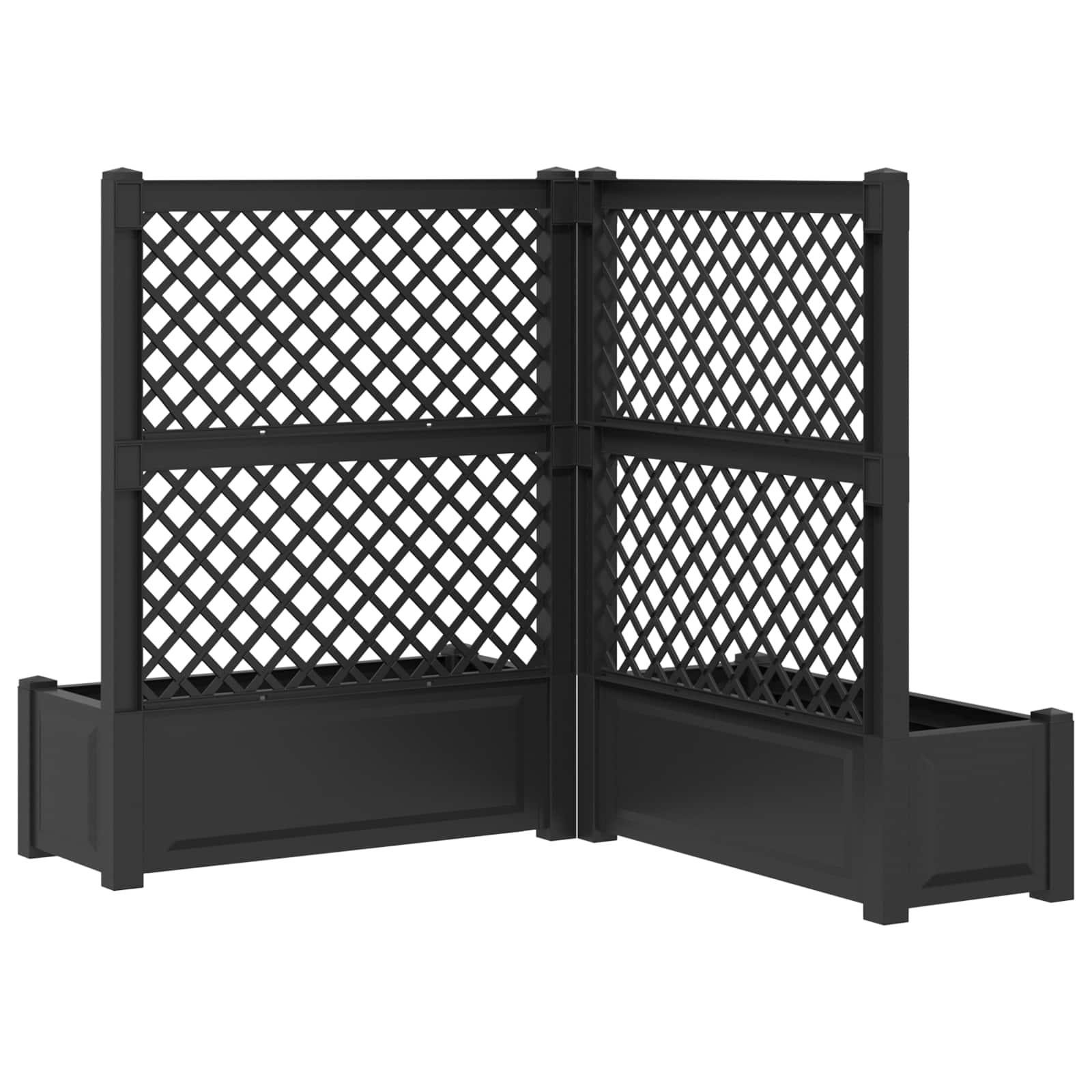 Velika s osvrtom 2 pcs Antracit 143 x 143 x 133,5 cm PP