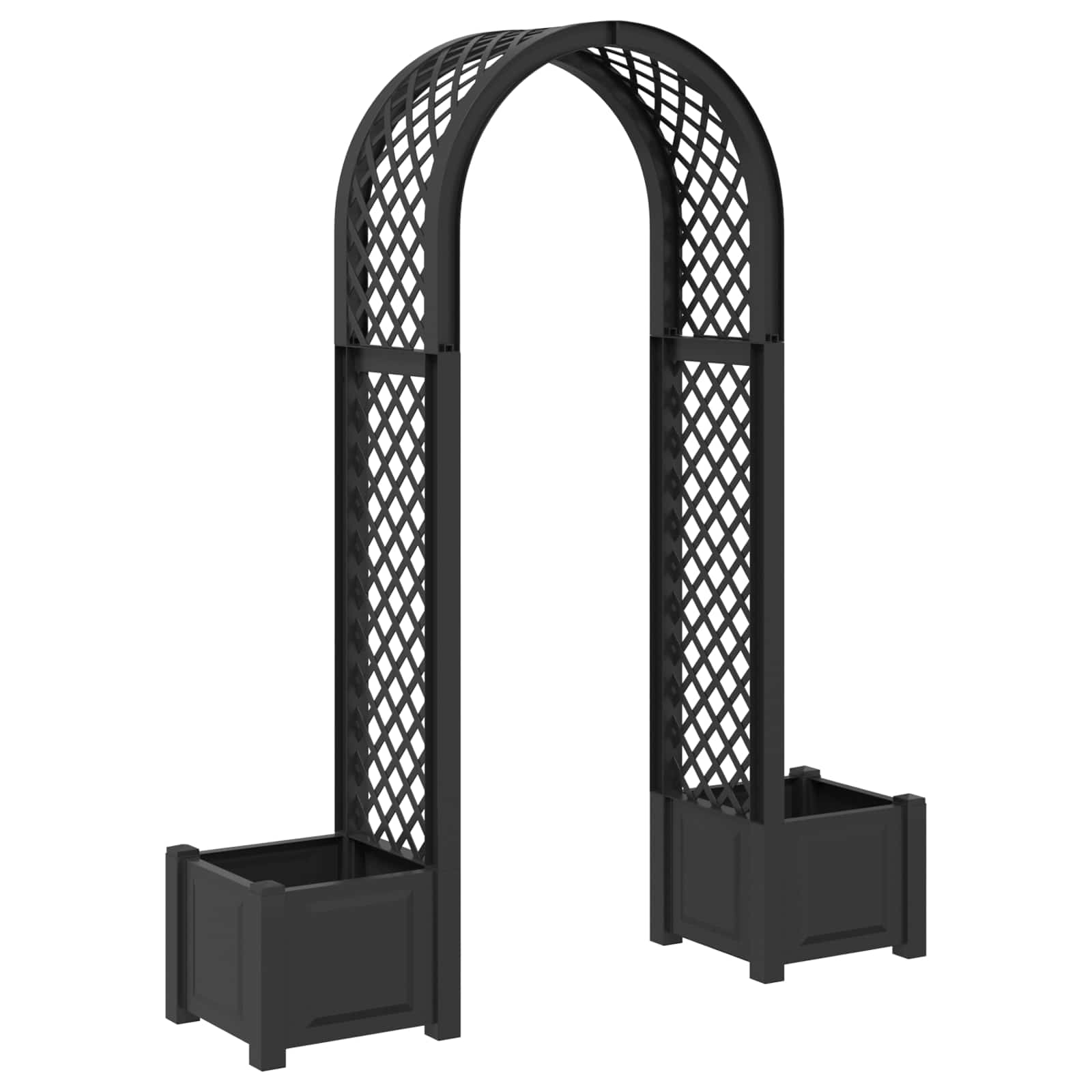 Roza arh s saksijom Antracit 168,5 x 43 x 207 cm PP