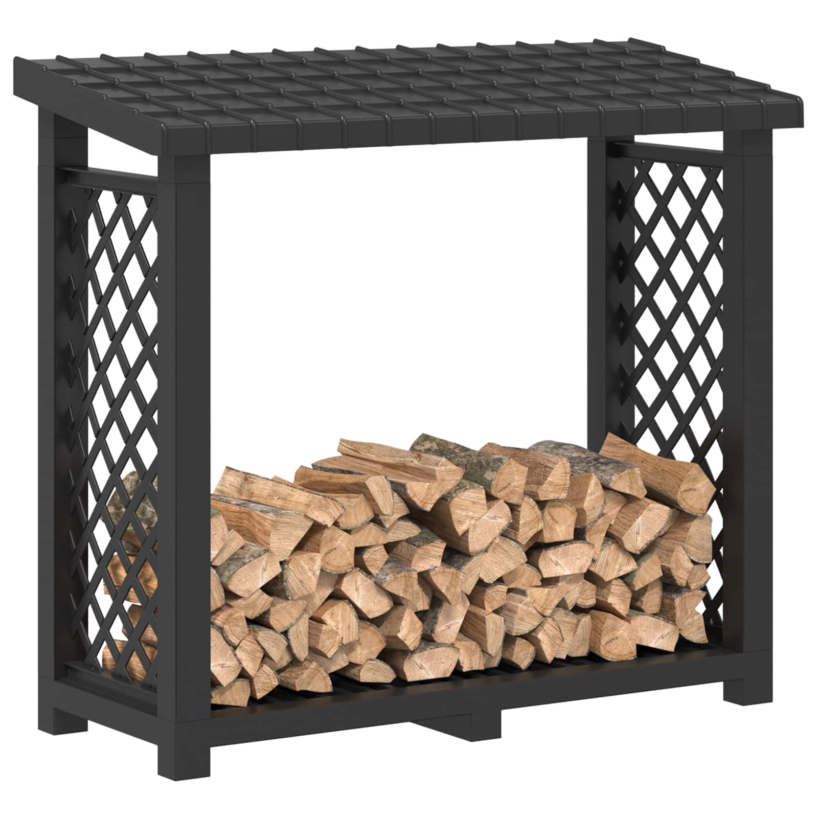 Drva za potpalu Antracit 114 x 46 x 101 cm PP