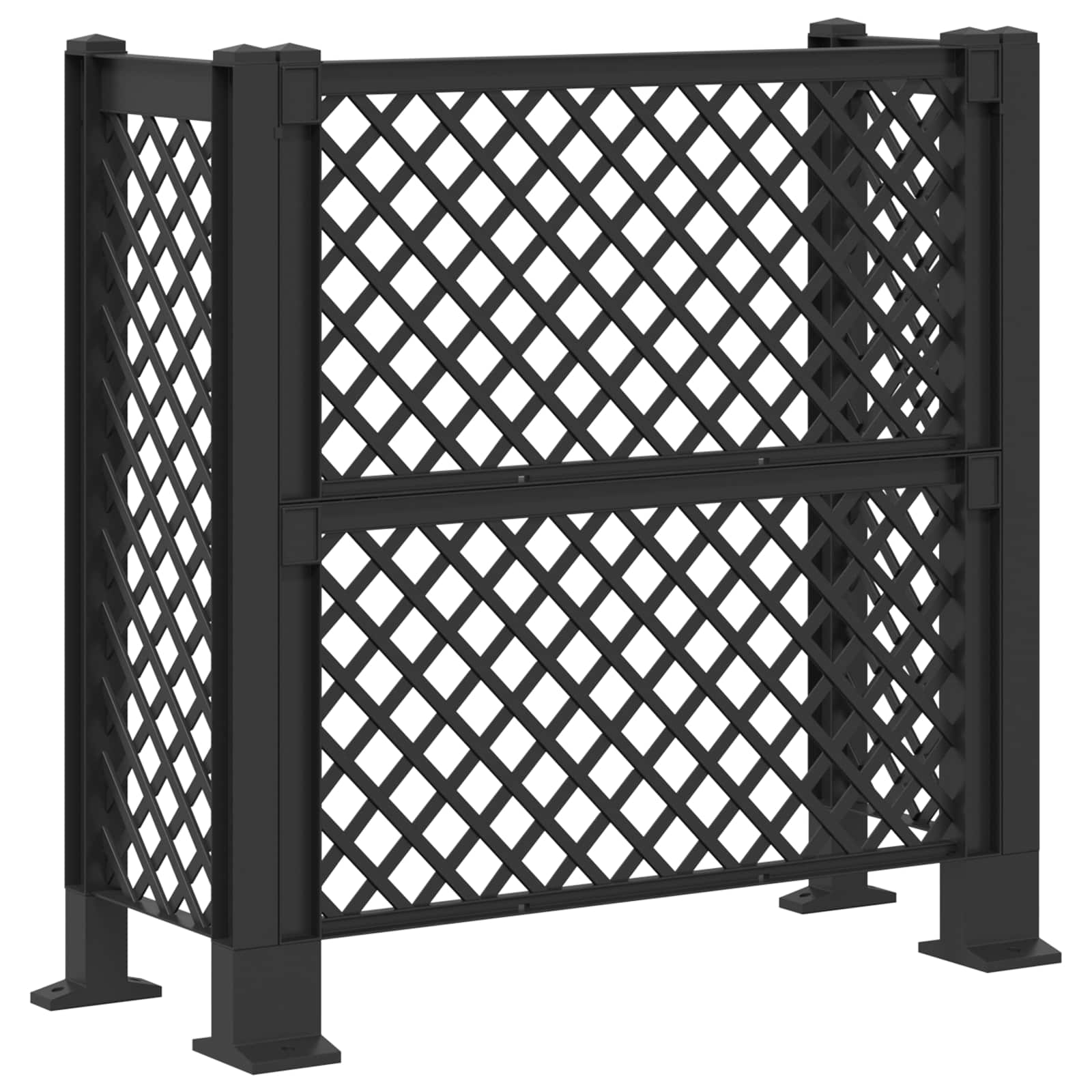 Rešetak za kantu Antracit 123 x 47 x 114 cm PP