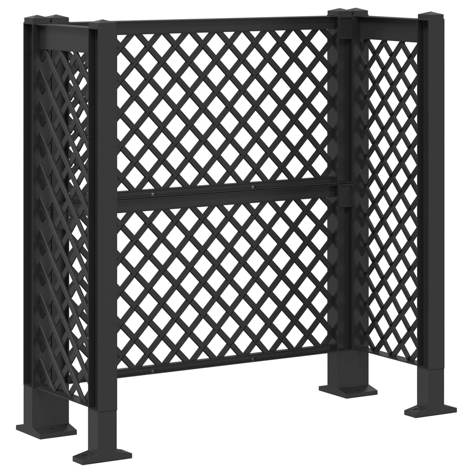 Rešetak za kantu Antracit 123 x 47 x 114 cm PP