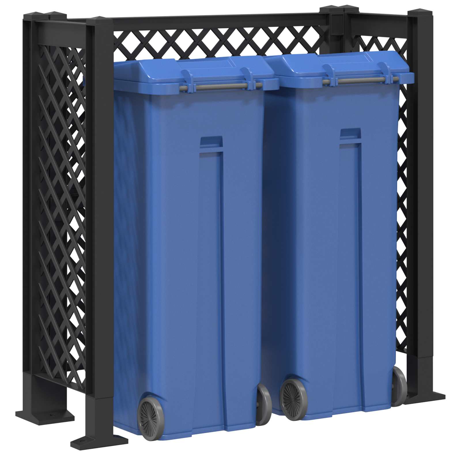 Rešetak za kantu Antracit 123 x 47 x 114 cm PP