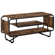 TV stalak 98 x 36 x 45 cm Dimljeni hrast Konstruirano drvo