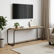 TV stalak 113.5 x 35.5 x 42 cm Hrast artisan Konstruirano drvo