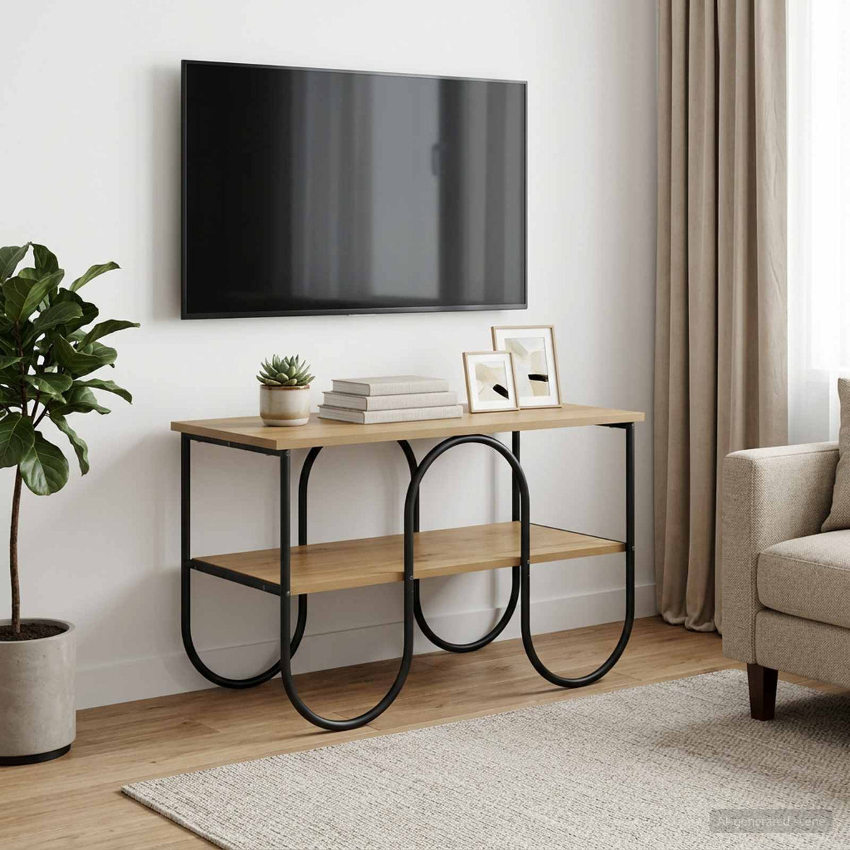 TV stalak 80 x 40 x 50 cm Hrast artisan Konstruirano drvo