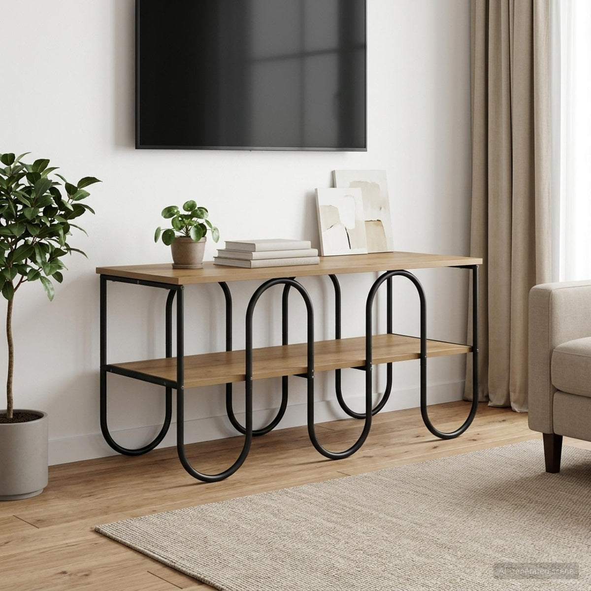 TV stalak 100 x 40 x 50 cm Hrast artisan Konstruirano drvo