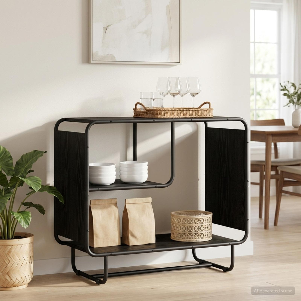 Komoda Crni hrast 80 x 37,5 x 64,5 cm Konstruirano drvo