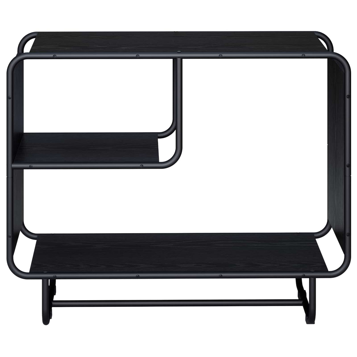 Komoda Crni hrast 80 x 37,5 x 64,5 cm Konstruirano drvo