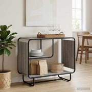 Komoda Siva Sonoma 80 x 37,5 x 64,5 cm Konstruirano drvo