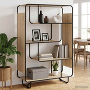 Visoka komoda Hrast sonoma 93,5 x 37,5 x 144 cm Prerađeno drvo
