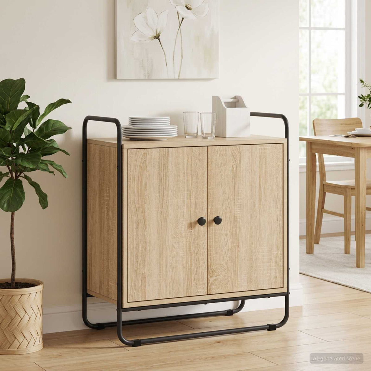 Komoda Hrast sonoma 68 x 35 x 75 cm Prerađeno drvo