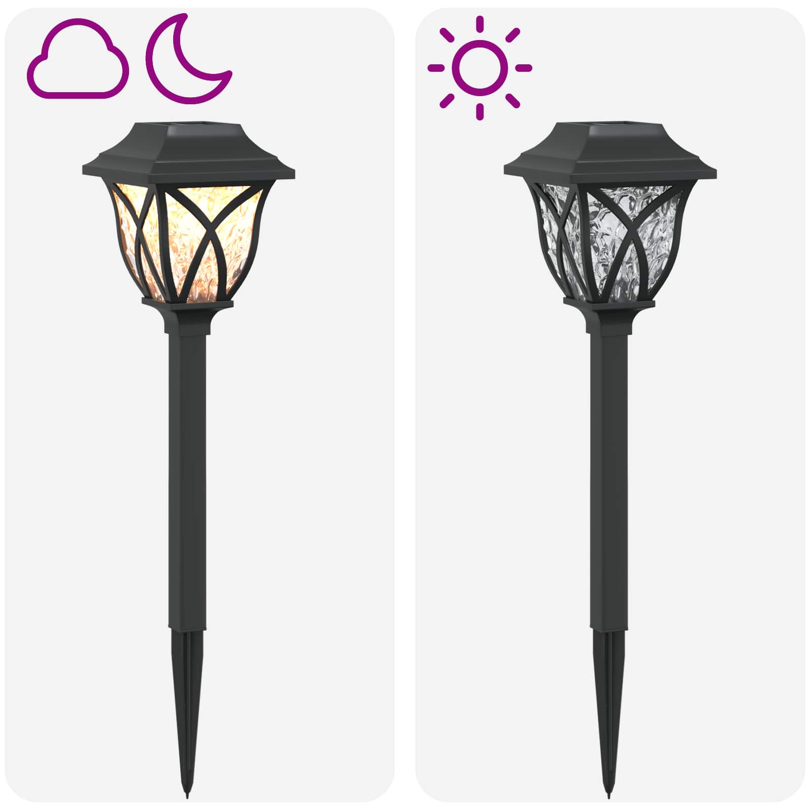 Solarna svjetla za vanjsku upotrebu s tlošcem 6 pcs 42 cm PP