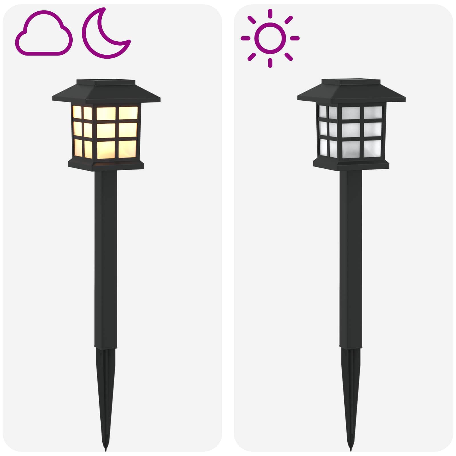 Solarna svjetla za vanjsku upotrebu s tlošcem 12 pcs 38,5 cm PP