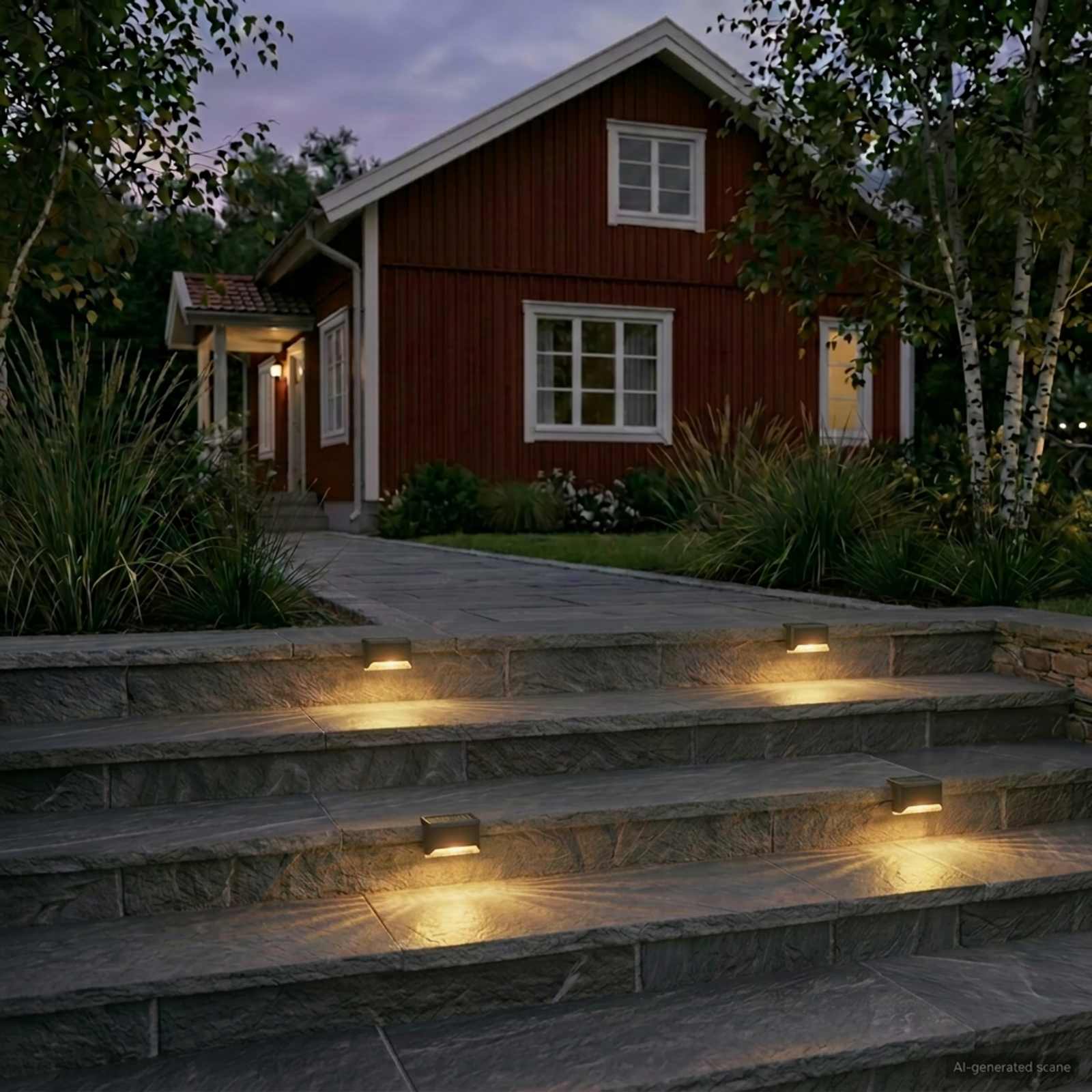 Solarna svjetla za vanjsku upotrebu s tlošcem 4 pcs 4,5 cm