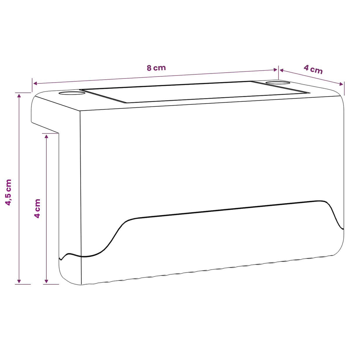 Solarna svjetla za vanjsku upotrebu s tlošcem 4 pcs 4,5 cm