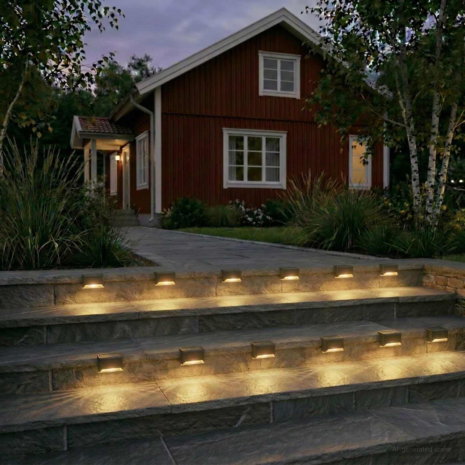 Solarna svjetla za vanjsku upotrebu s tlošcem 12 pcs 4,5 cm