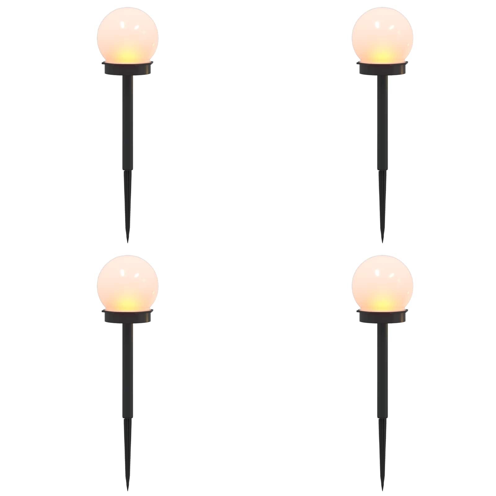 Solarna svjetla za vanjsku upotrebu s tlošcem 4 pcs 38,5 cm ABS