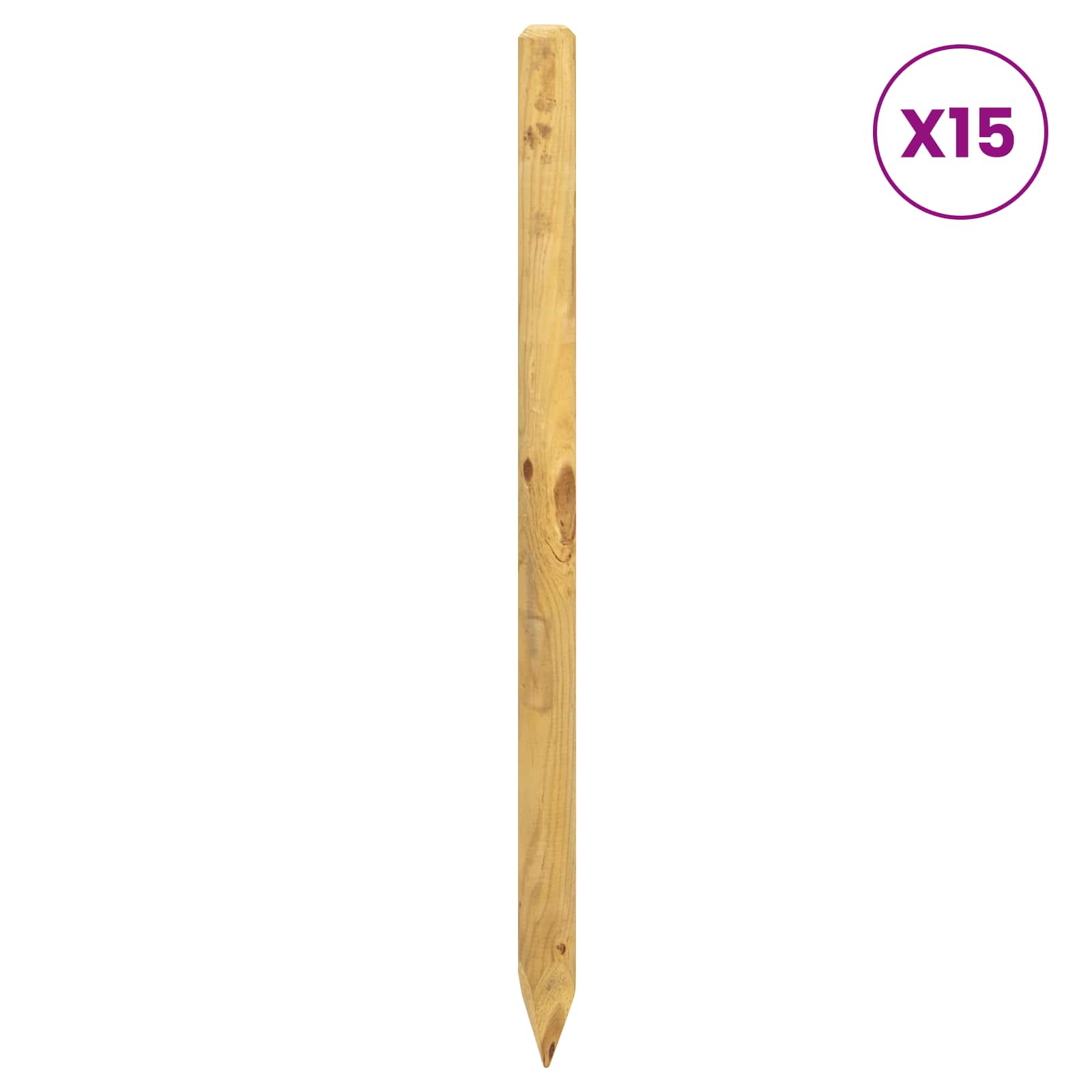 Ograde 15 kom. Zelena 60 cm Masivna borovina