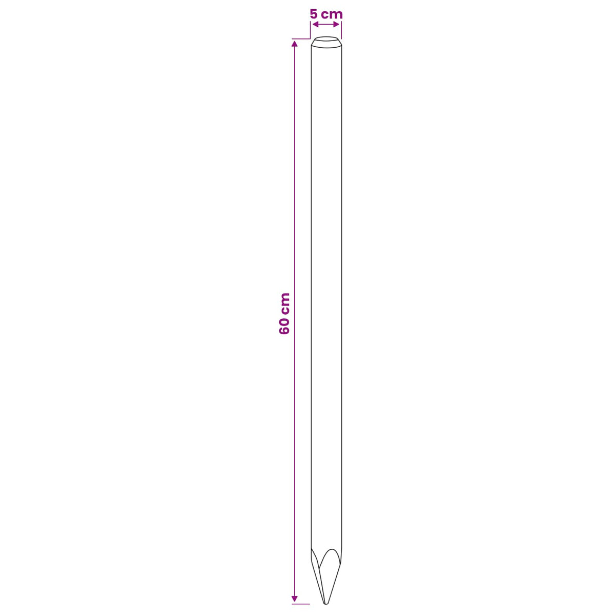 Ograde 15 kom. Zelena 60 cm Masivna borovina